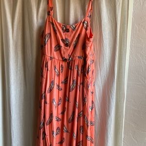 Torrid midi coral sundress